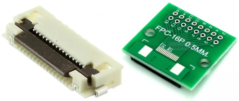 16 Pin 0.5mm & 1mm pitch FPC to DIP Breakout